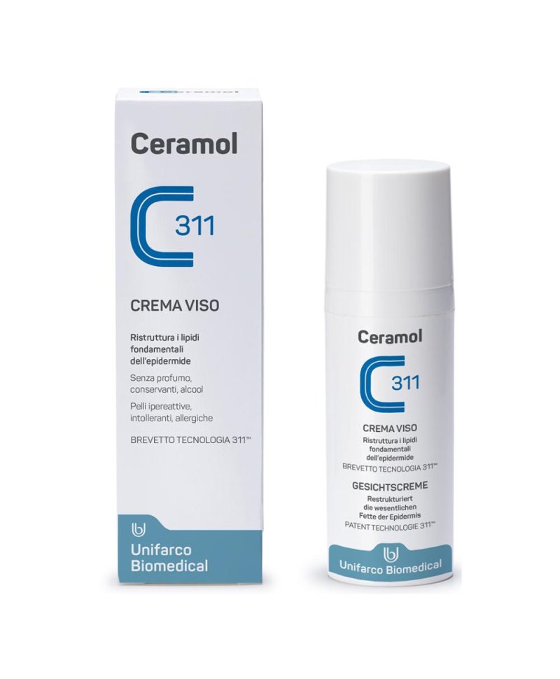 CERAMOL CREMA VISO 50 ML emolliente e nutriente pelle secca