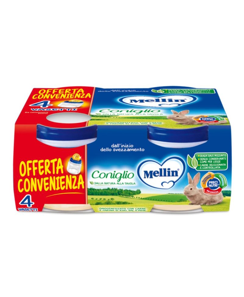 MELLIN OMOG CONIGLIO 4X80G