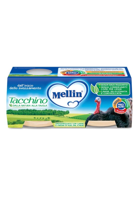 MELLIN OMOG TACCHINO 2X80G