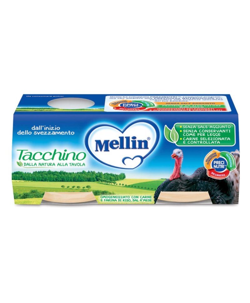 MELLIN OMOG TACCHINO 2X80G