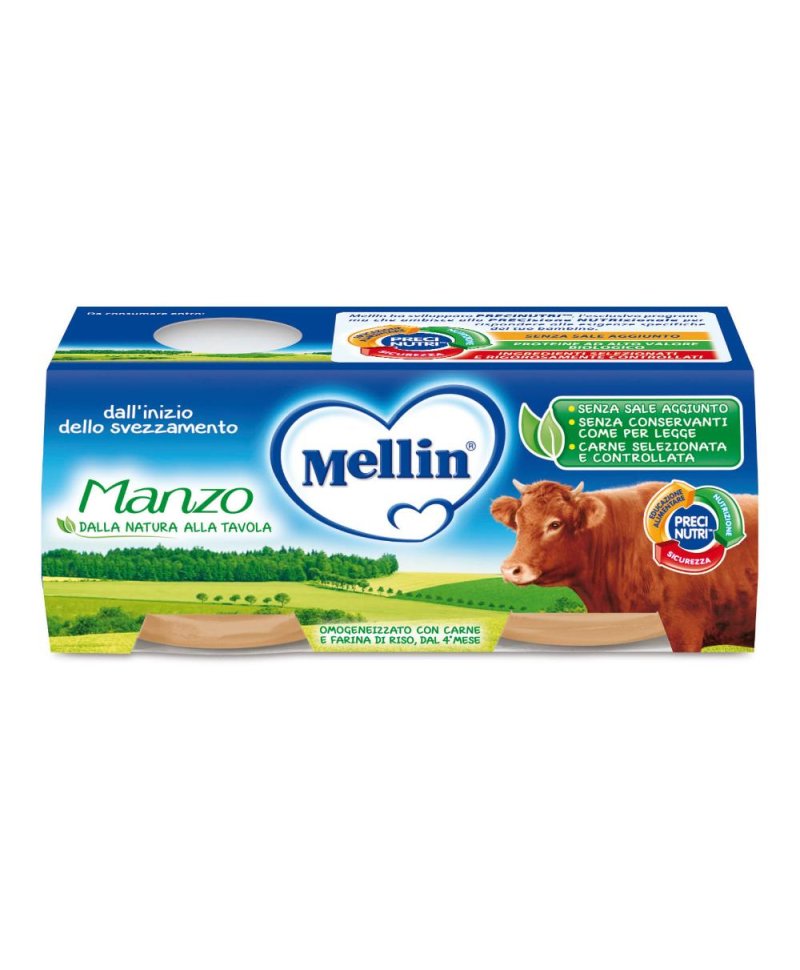 MELLIN OMOG MANZO 2X80G