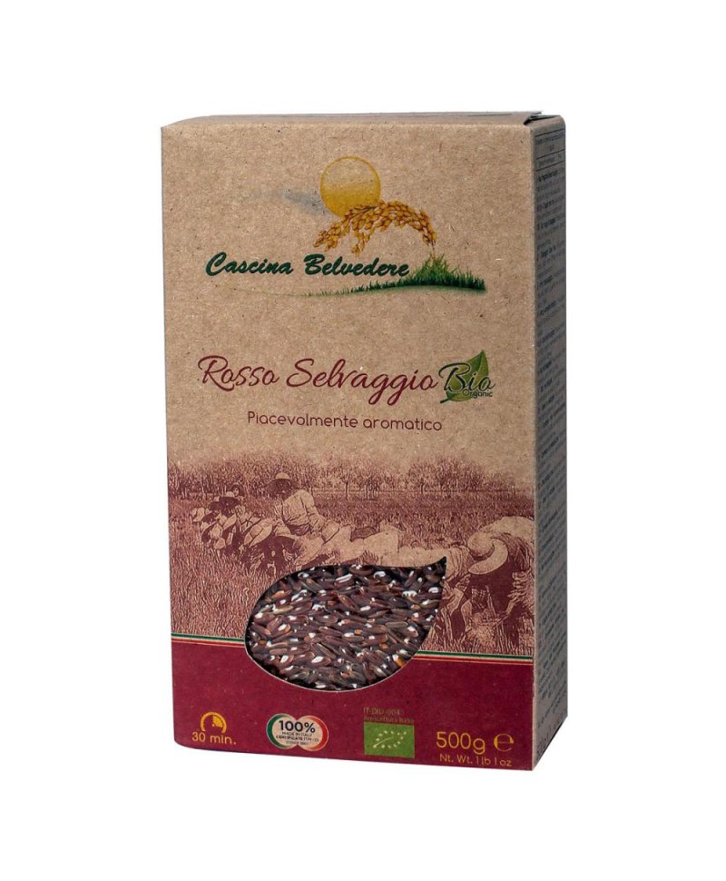 RISO ROSSO INTEGRALE 500G