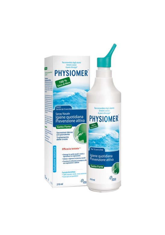 PHYSIOMER SPRAY NASALE GETTO FORTE naso chiuso e detersione