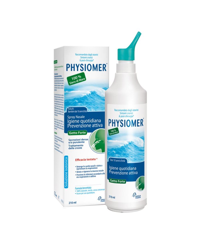 PHYSIOMER SPRAY NASALE GETTO FORTE naso chiuso e detersione