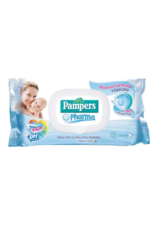 PAMPERS PHARMA SALV SENS 63PZ