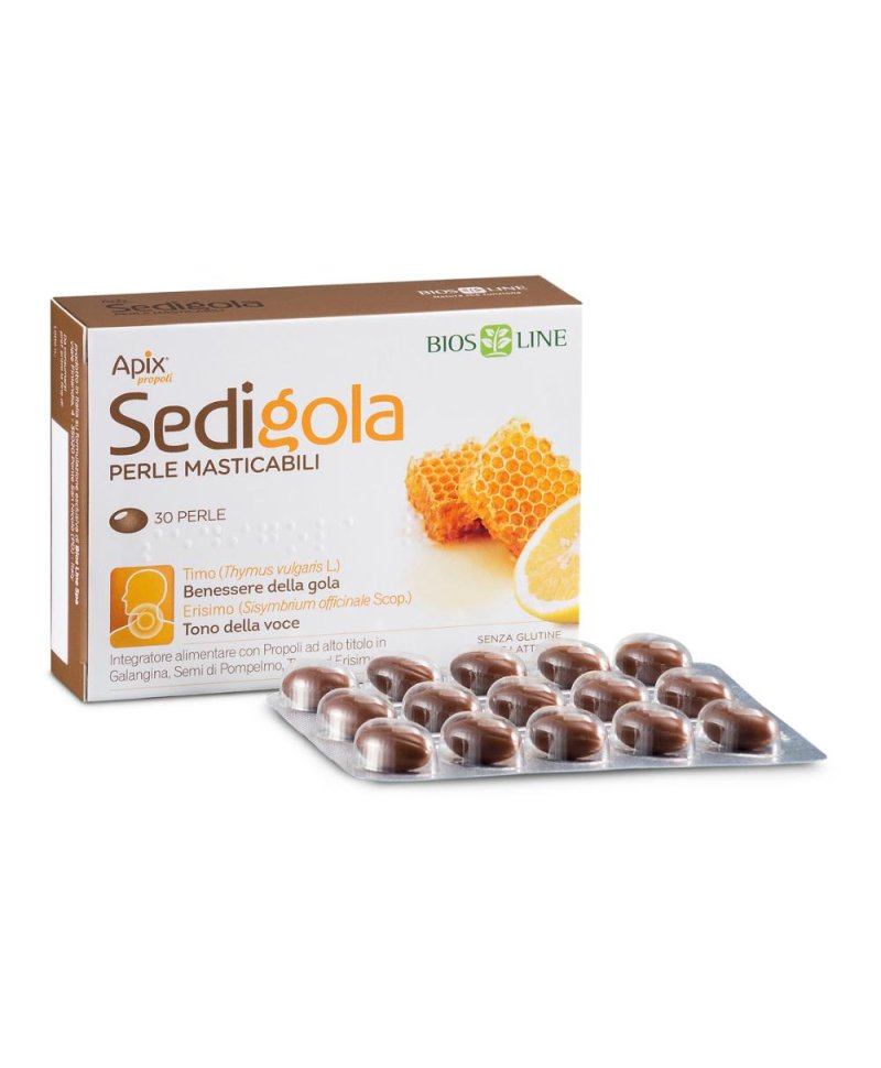 SEDIGOLA PERLE MASTICABILI 30 Perle con Erisimo 