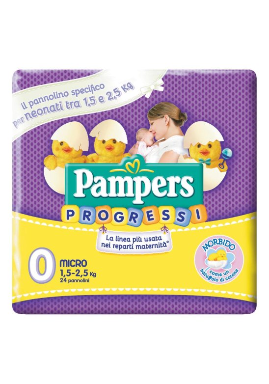 PAMPERS PROGRESSI MICRO 24PZ