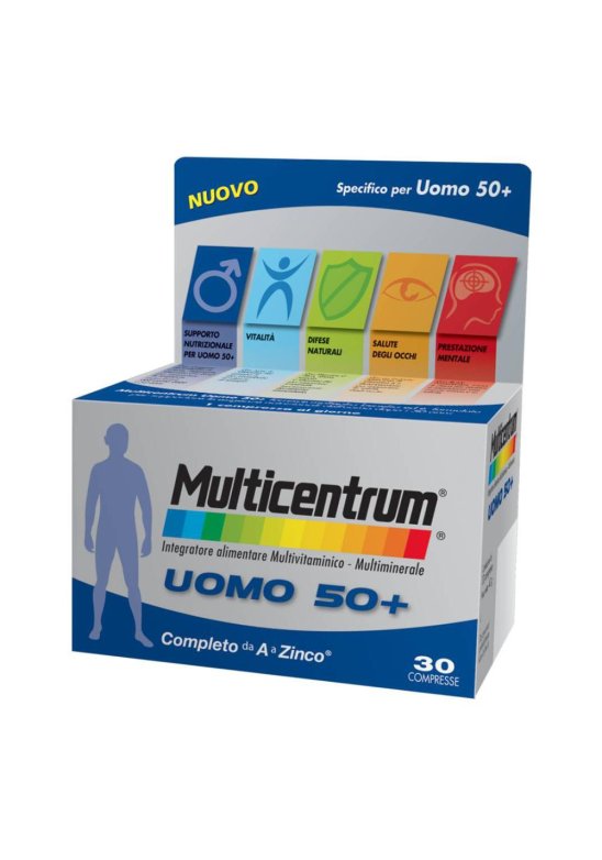 MULTICENTRUM UOMO 50+ 30 Compresse