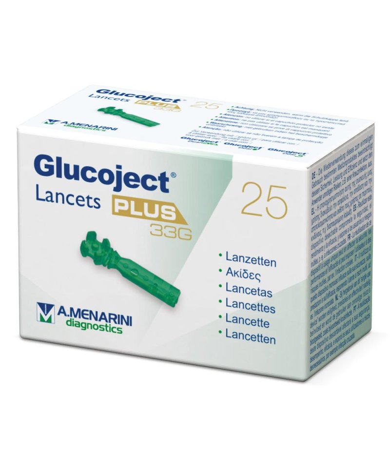 GLUCOJECT LANCETS PLUS G33 25P