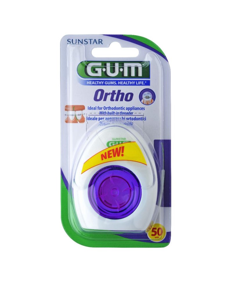 GUM ORTHO FLOSS FILO SPUGNOSO