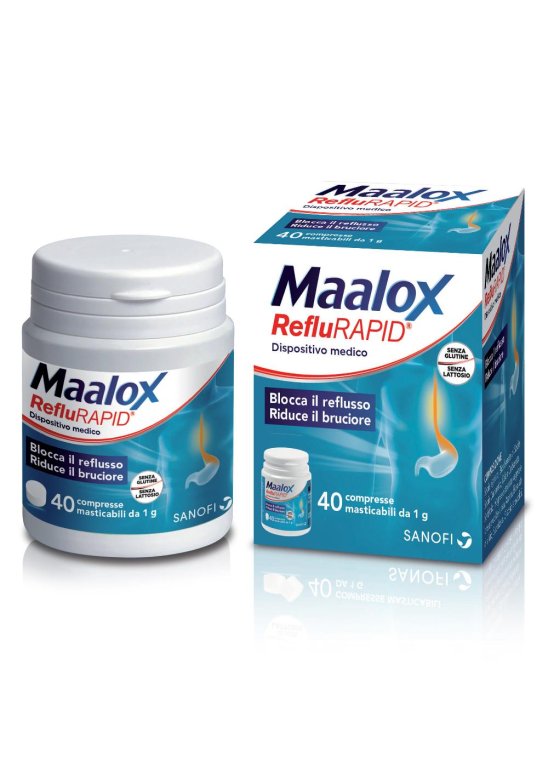 MAALOX REFLURAPID 40 Compresse MASTIC