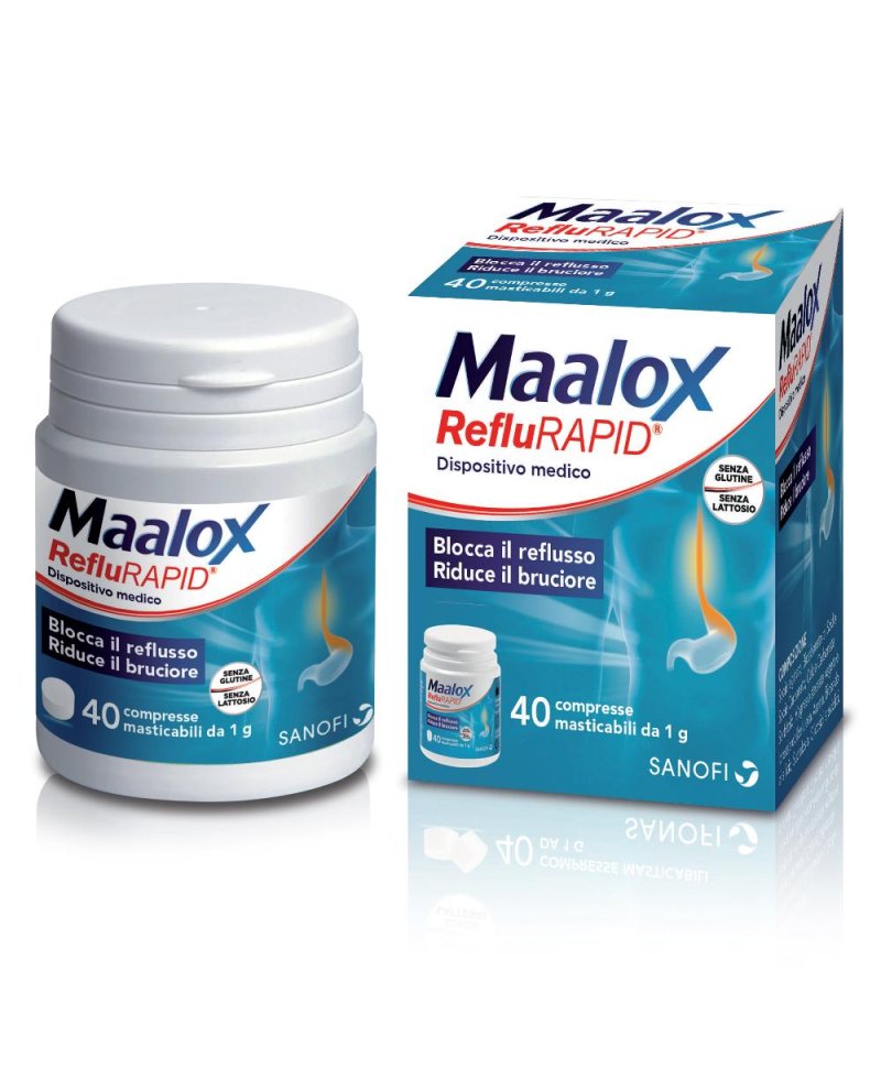 MAALOX REFLURAPID 40 Compresse MASTIC