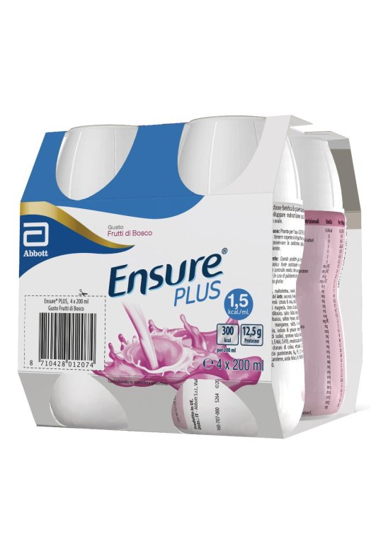 ENSURE PLUS FRUTTI BOSC4X200ML