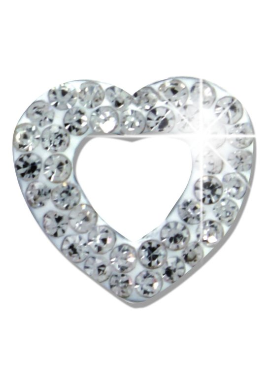 WHITE PAVE OPEN HEART BJT922