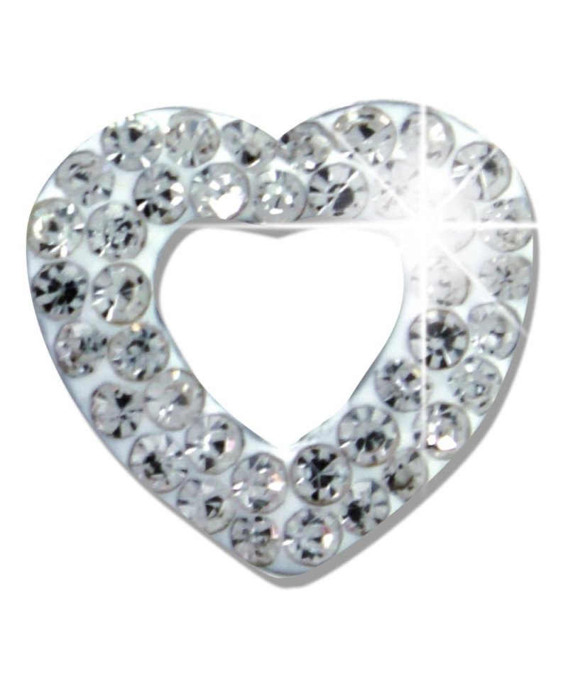 WHITE PAVE OPEN HEART BJT922