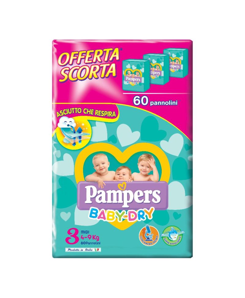 PAMPERS BD TRIODWCT MIDI 60PZ