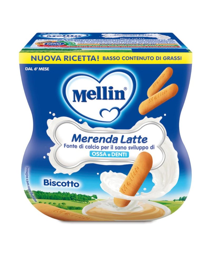 MELLIN MER LATTE BISC 2X100G