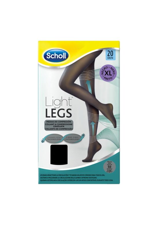 SCHOLL LIGHTLEGS20 DEN XL NERO