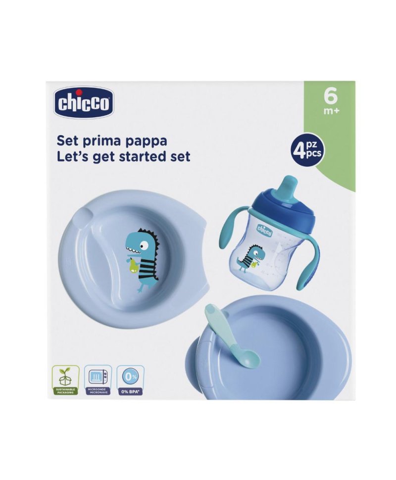 CH SET PAPPA 6M+ AZZURRO