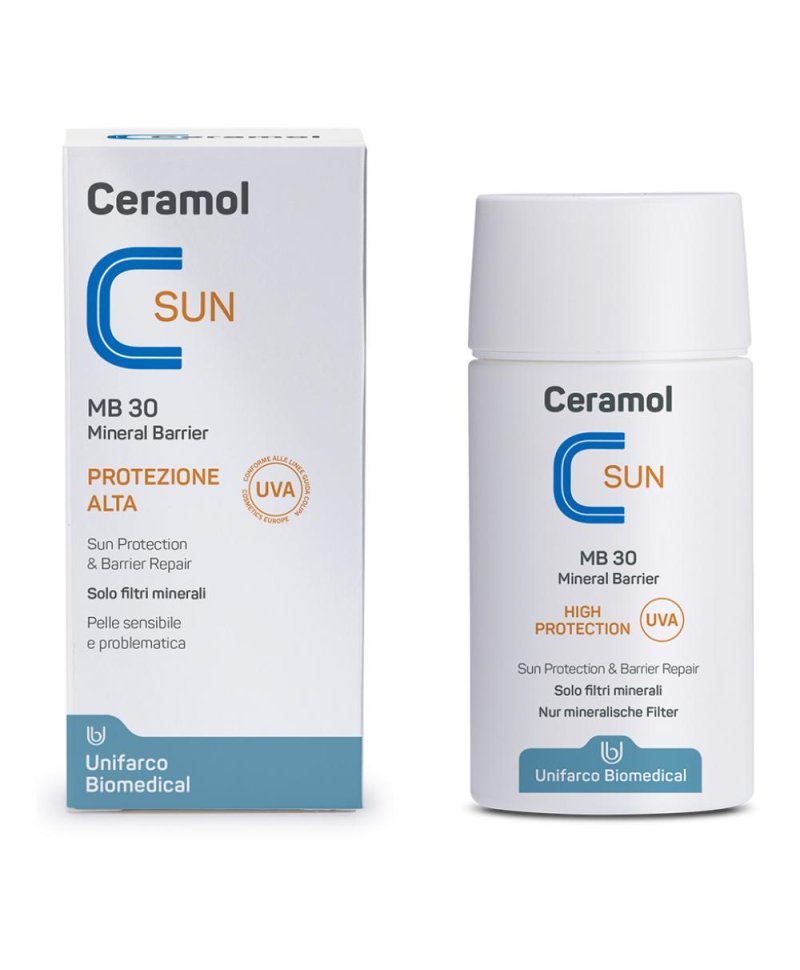 CERAMOL MB 30 protezione solare 30+ con FILTRI MINERALI CREMA 50 ML