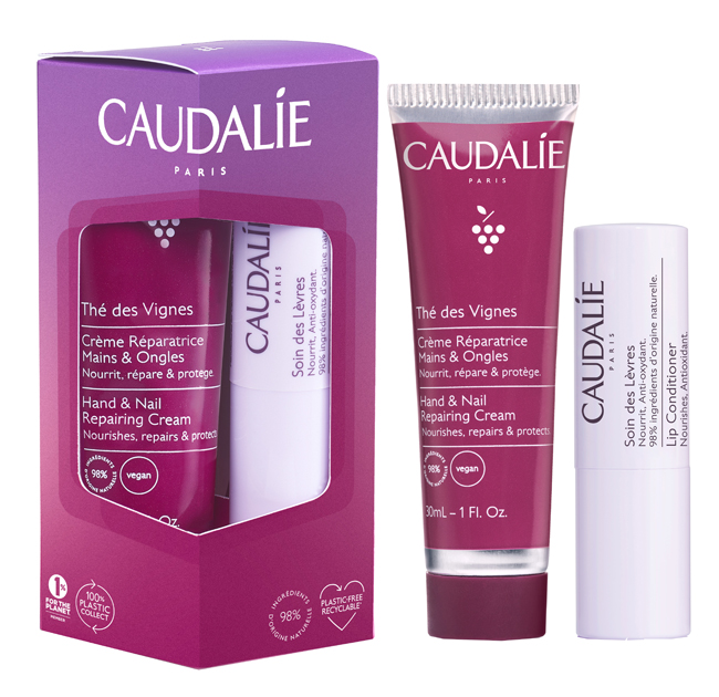 Caudalie THE DES VIGNES DUO Crema mani 30 ml + Stick labbra 4,5 g