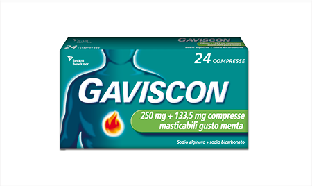 GAVISCON 24 Compresse MENT250+133,5MG