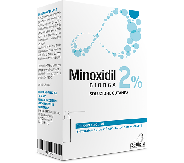 MINOXIDIL BIORGA SOL CUT 3FL2%