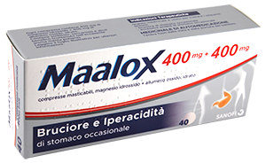 MAALOX 40CPR MAST 400MG+400MG