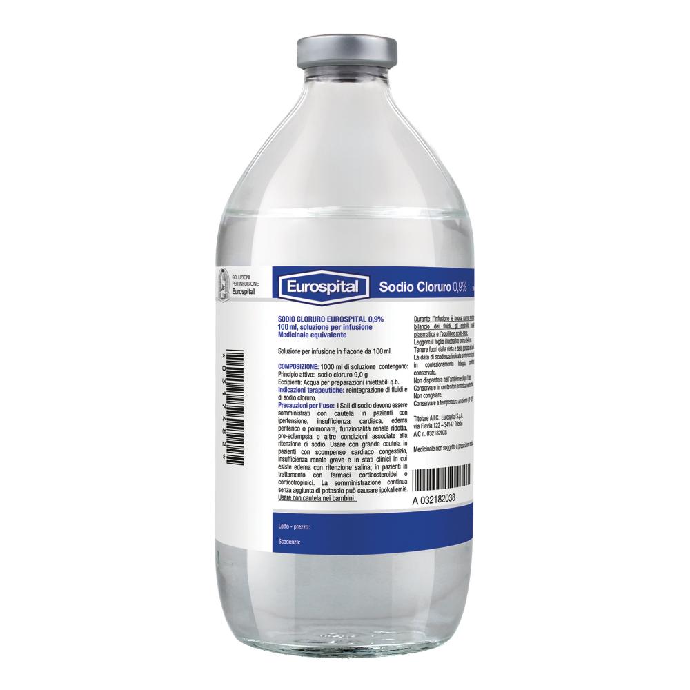 SODIO CLORURO EUROS 0,9% 100ML