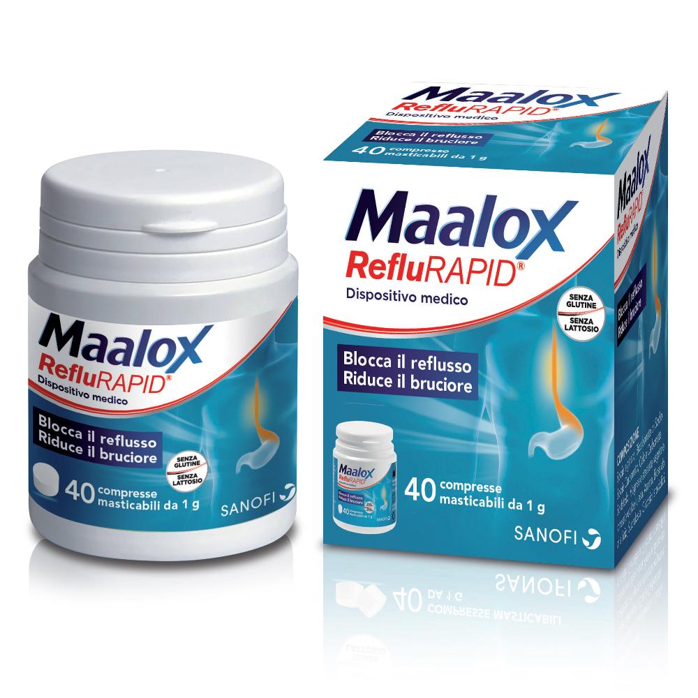 MAALOX REFLURAPID 40 Compresse MASTIC